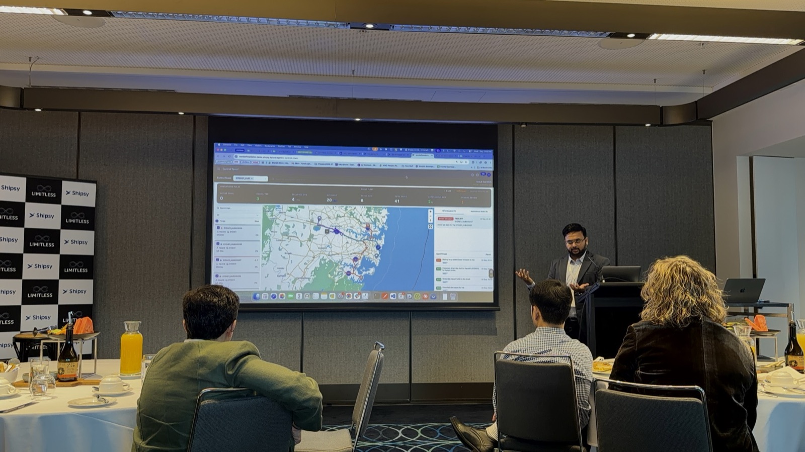 Live agent demo at Limitless Sydney, September 2026